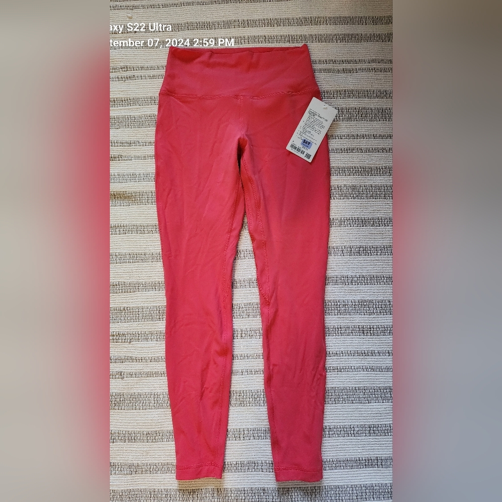 Lululemon align 28" size 8 Glaze pink